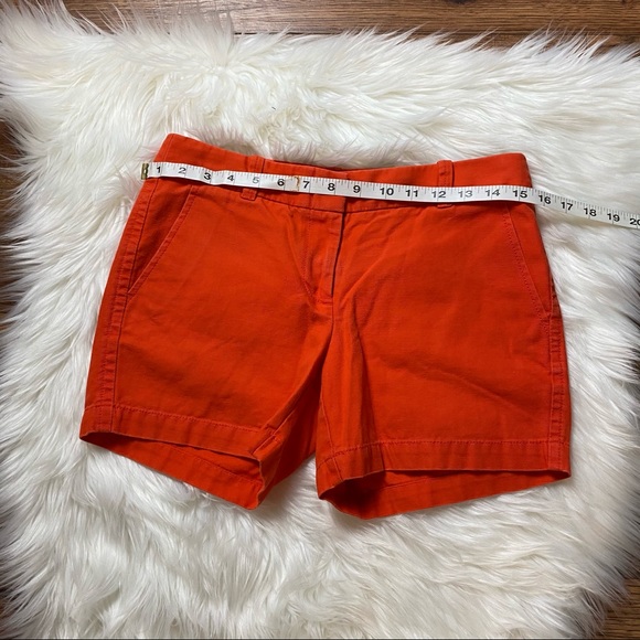 J. Crew Red/Coral Chino Shorts 4” Length Size 0 - Picture 4 of 8